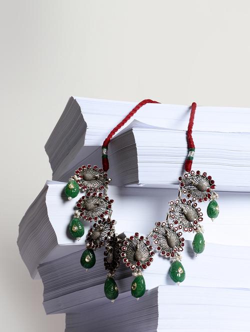 silver statement necklace - 18107637 - Very Small Image - 1