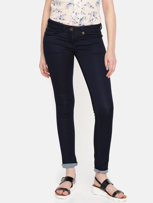 blue cotton blend jeans - 18109020 - Very Small Image - 1
