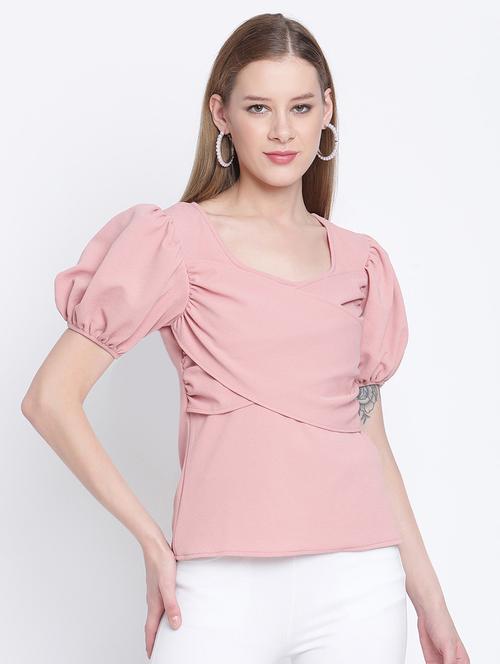 pink polyester regular top - 18110224 - Very Small Image - 1