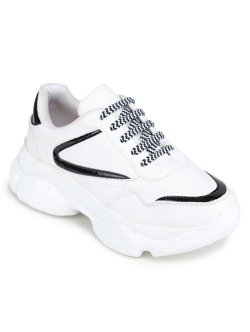 white lace-up sneaker - 18111507 - Very Small Image - 1