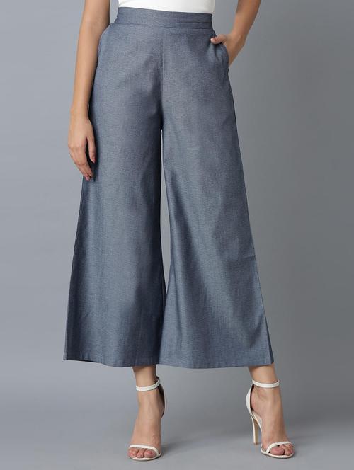 high rise flared palazzo - 18111887 - Very Small Image - 1