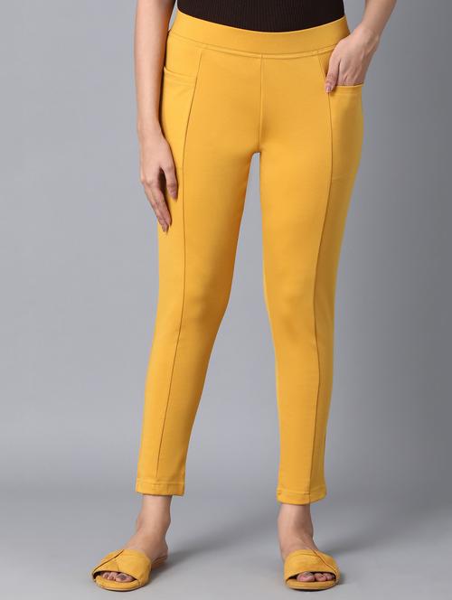 high rise ankle length leggings - 18111964 - Very Small Image - 1