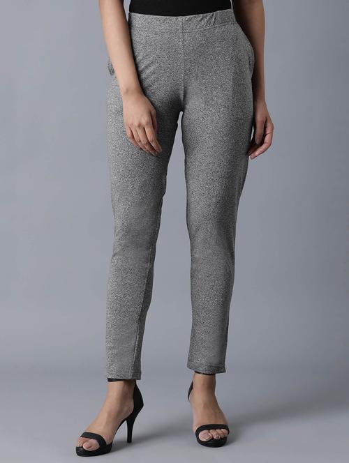 grey cotton trousers - 18112006 - Very Small Image - 1