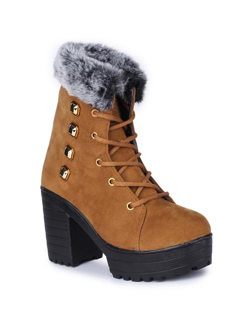 tan lace up boot - 18112550 - Very Small Image - 1
