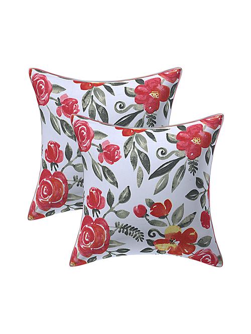 texstylers rversible assorted thick cotton  block printed 24x24 inches jaipuri print cushion cover(pack of 2) - 18114078 - Very Small Image - 1