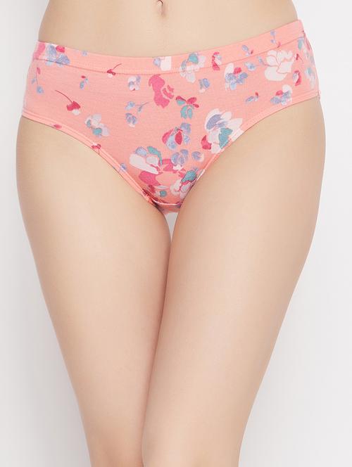 Pink Printed Hipster Panty - 18119852 - Very Small Image - 1