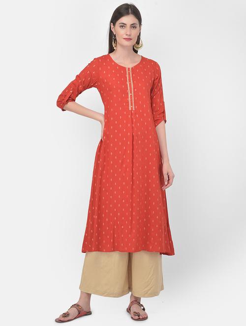 women's a-line kurta - 18120067 - Very Small Image - 1