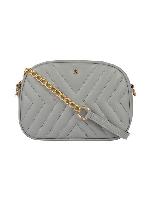 Grey Leatherette (pu) Sling Bag - 18138181 - Very Small Image - 1