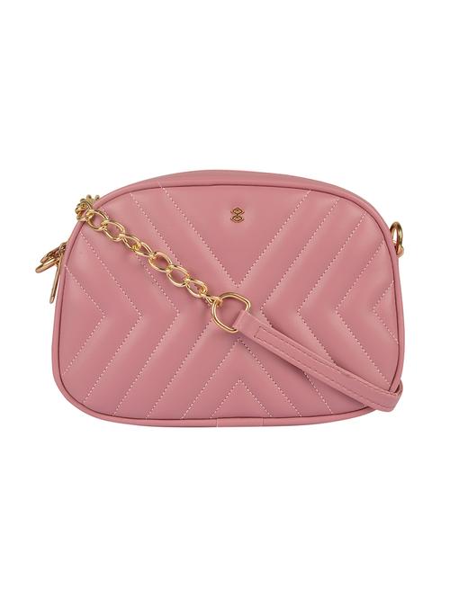 pink leatherette (pu) sling bag - 18138183 - Very Small Image - 1