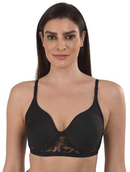 black solid t-shirt bra - 18138438 - Very Small Image - 1
