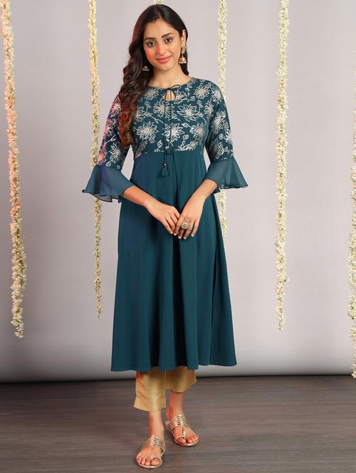 women's a-line kurta - 18140754 - Very Small Image - 1