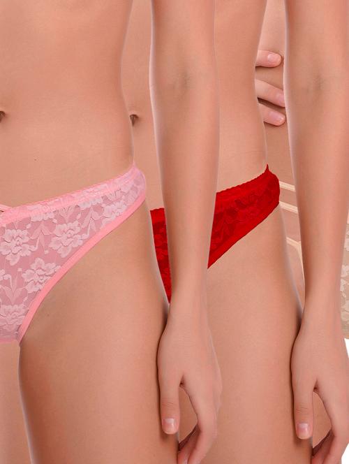 set of 3 net bikini panty - 18140773 - Very Small Image - 1