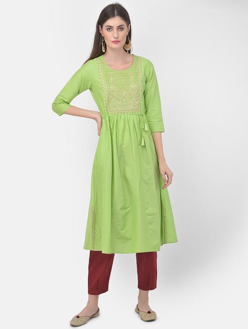 women's a-line kurta - 18141331 - Very Small Image - 1