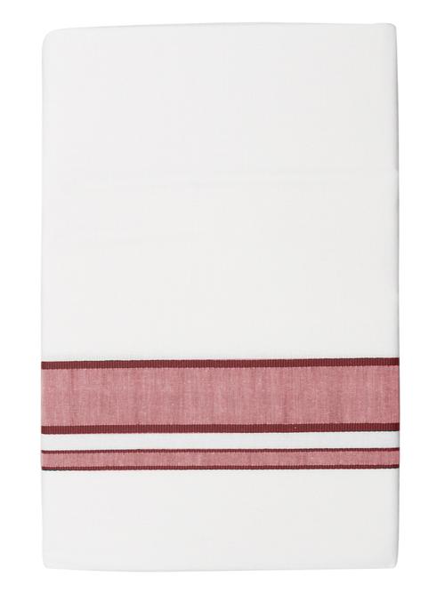 traditional men's 2 mtr white dhoti  - 18141390 - Very Small Image - 1