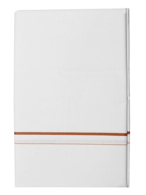 traditional men's 2 mtr white dhoti  - 18142642 - Very Small Image - 1