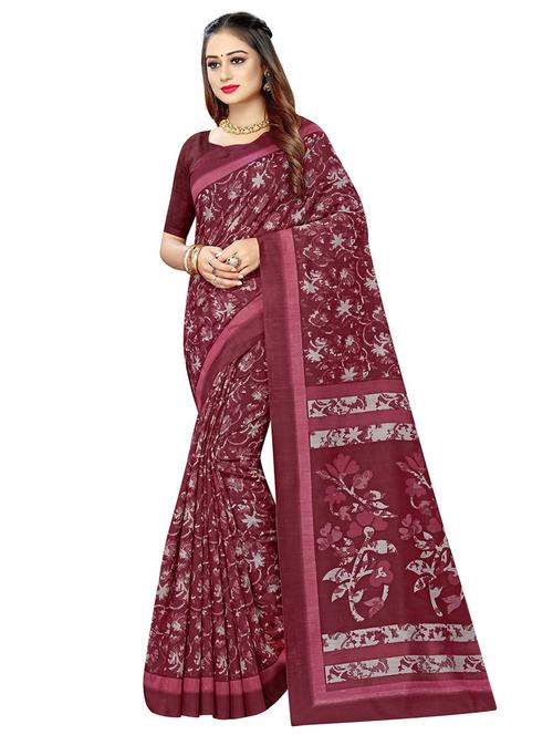 multi colored cotton silk tussar saree with blouse - 18143631 - Very Small Image - 1