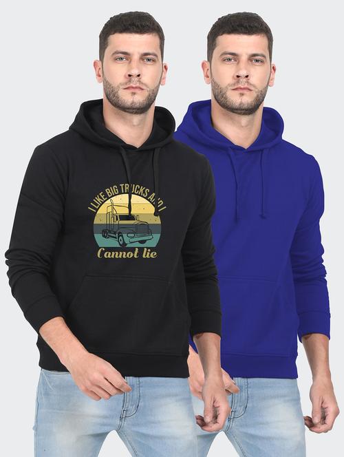 set of 2 chest printed sweatshirt - 18144521 - Very Small Image - 1
