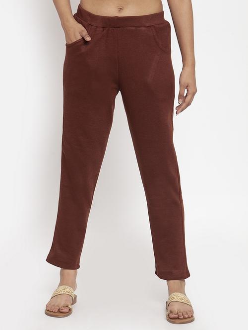 women solid ankle length pants - 18146269 - Very Small Image - 1