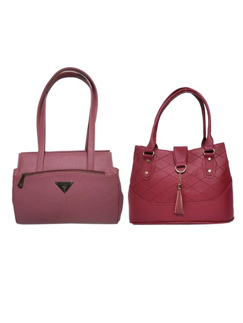 multi colored leatherette (pu) combo handbag - 18146428 - Very Small Image - 1