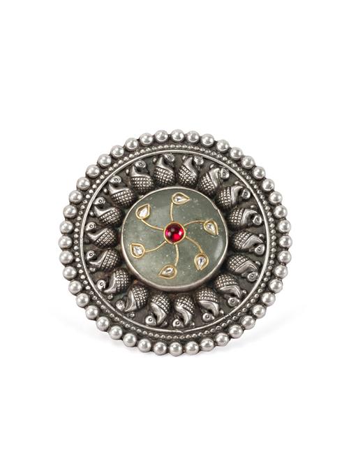 silver finger ring - 18146605 - Very Small Image - 1