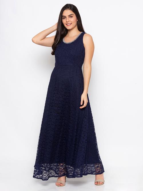 navy blue lace dress - 18146734 - Very Small Image - 1