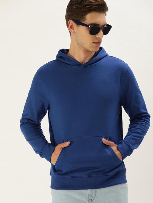 dark blue cotton blend  sweatshirt - 18151451 - Very Small Image - 1