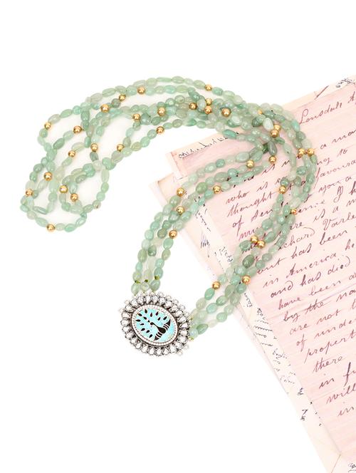 silver handcrafted necklace - 18151511 - Very Small Image - 1