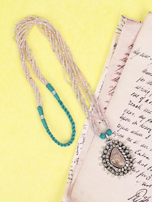 silver handcrafted necklace - 18151516 - Very Small Image - 1