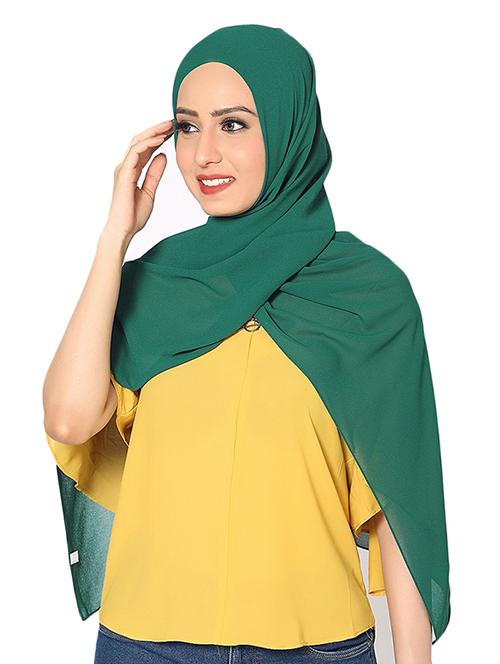green chiffon stole - 18151807 - Very Small Image - 1