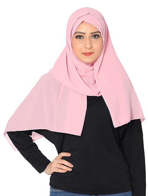 pink chiffon stole - 18151813 - Very Small Image - 1