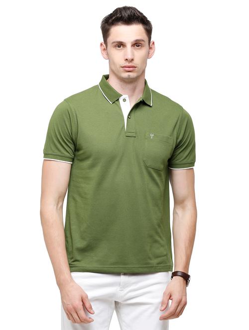men solid short sleeve regular fit polo t-shirt - 18152553 - Very Small Image - 1