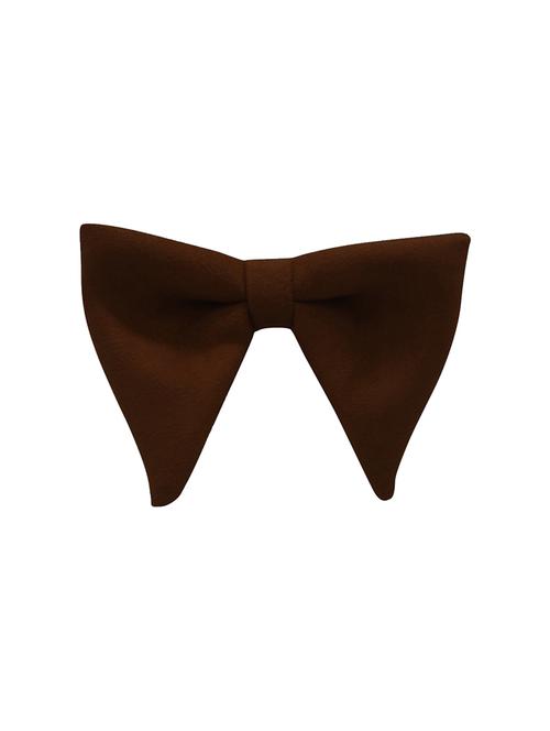 brown cotton blend bow tie - 18153132 - Very Small Image - 1