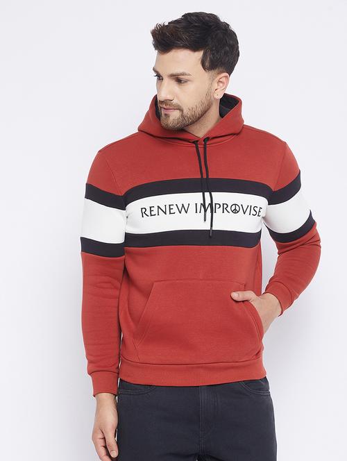 oxy-fire red chest-printed sweatshirt - 18153274 - Very Small Image - 1