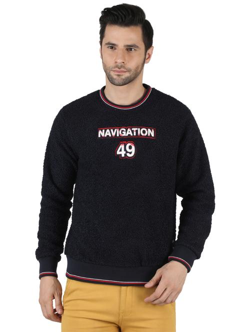 navy blue applique sweatshirt - 18155056 - Very Small Image - 1