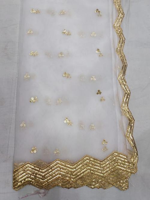 dyeble white net cutworks dupatta. 2.45  - 18155241 - Very Small Image - 1