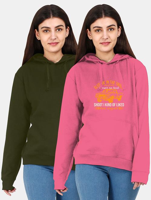 multi colour combo fleece hoodies sweatshirt - 18156569 - Very Small Image - 1