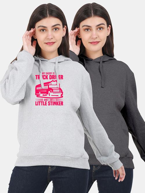 set of 2 pcs hooded sweatshirt - 18160423 - Very Small Image - 1