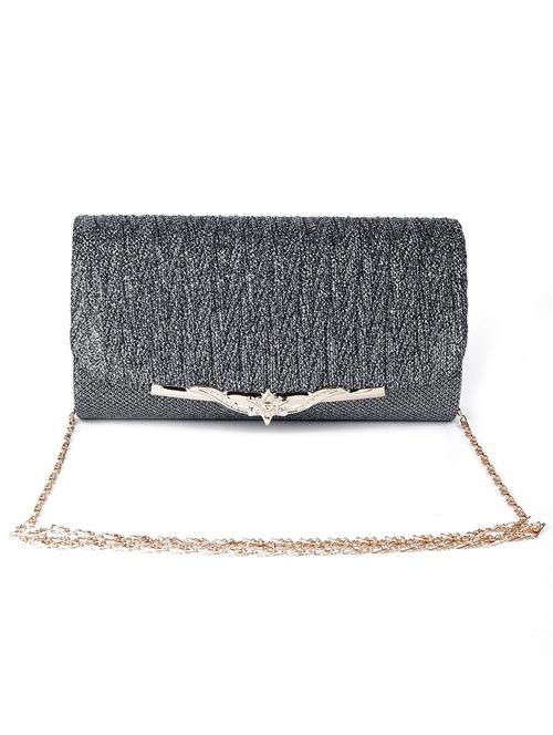 black solid regular clutch - 18163168 - Very Small Image - 1