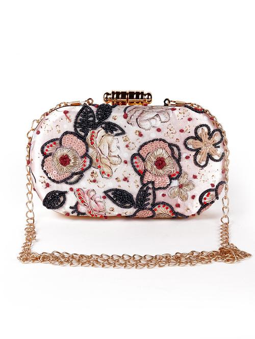 pink embellished regular clutch - 18163176 - Very Small Image - 1