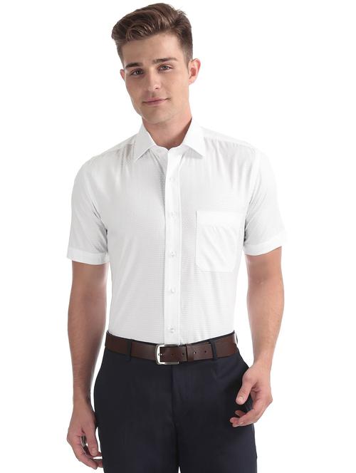 white self design formal shirt - 18164158 - Very Small Image - 1