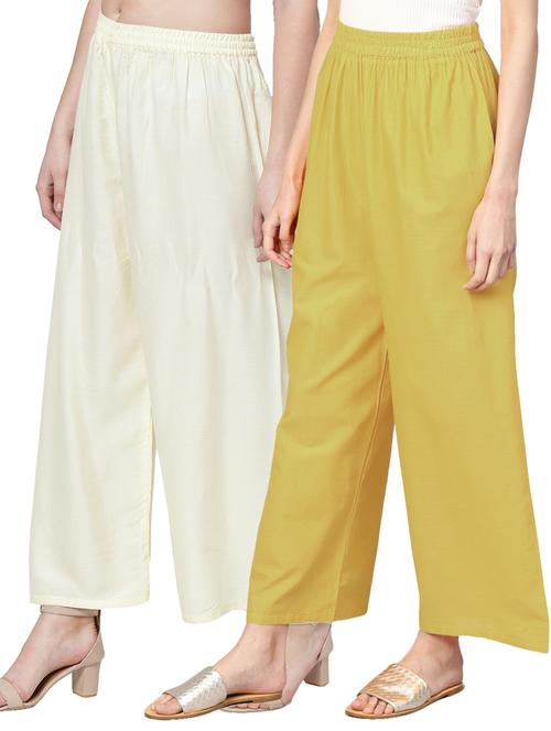 pack of 2 solid palazzo - 18165115 - Very Small Image - 1