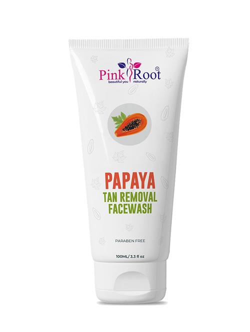 pink root honey oatmeal soap 100gm (pack of 3) with pink root papaya tan removal face wash 100ml - 18167959 - Very Small Image - 1