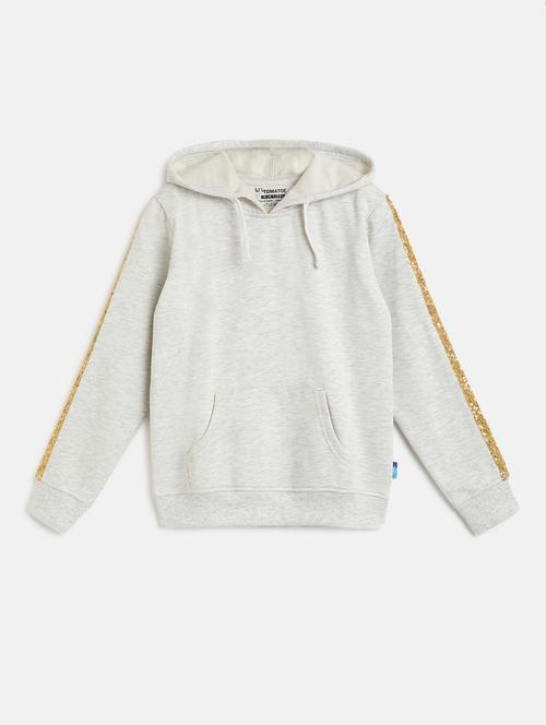 plain hood neck sweatshirt - 18168756 - Very Small Image - 1