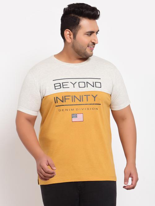 yellow color-blocked t-shirt - 18170367 - Very Small Image - 1