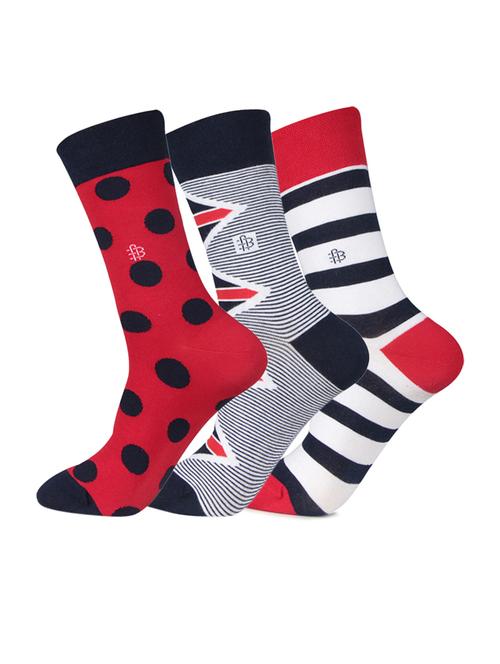 men pack of 3 printed above ankle length socks - 18171958 - Very Small Image - 1