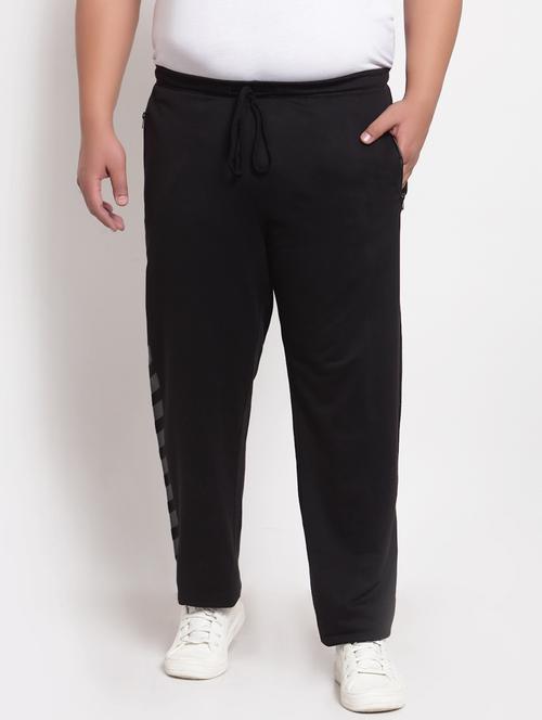black solid track pant - 18172072 - Very Small Image - 1