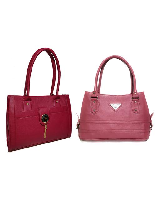 multi colored leatherette (pu) combo handbag - 18172147 - Very Small Image - 1