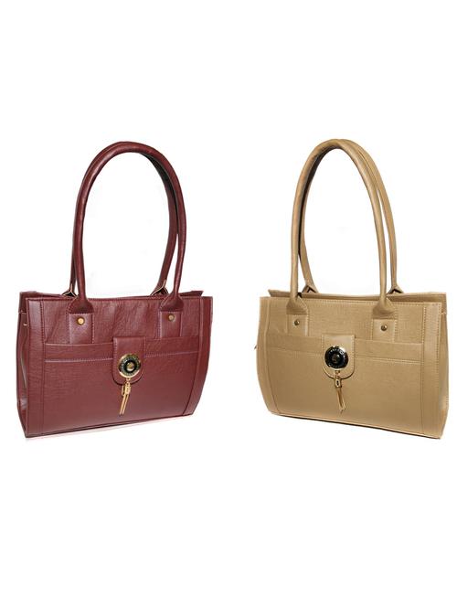 Multi Colored Leatherette (pu) Combo Handbag - 18172172 - Very Small Image - 1