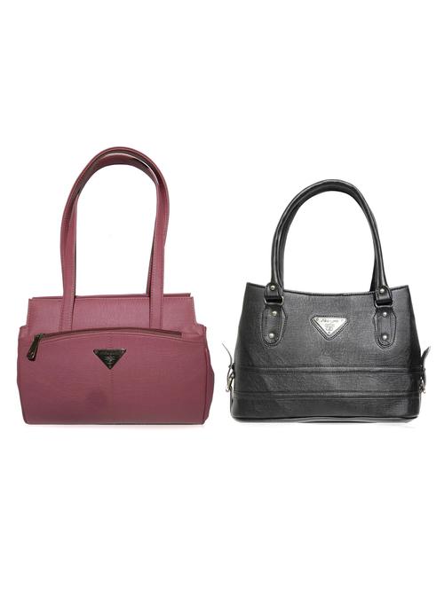 multi colored leatherette (pu) combo handbag - 18172185 - Very Small Image - 1