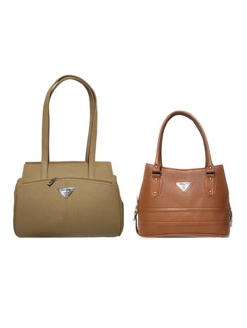 multi colored leatherette (pu) combo handbag - 18172206 - Very Small Image - 1